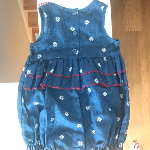 Disney baby Minnie Mouse denim romper - Picture 2 of 6